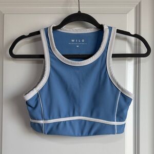 WILO Sports Bra Blue White Top